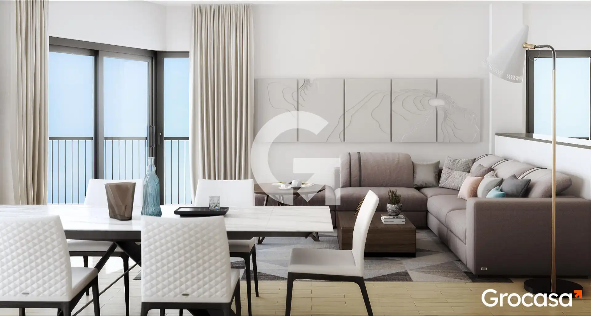 Living room of Duplexes for sale in El Prat de Llobregat  with Air Conditioner, Heating and Terrace