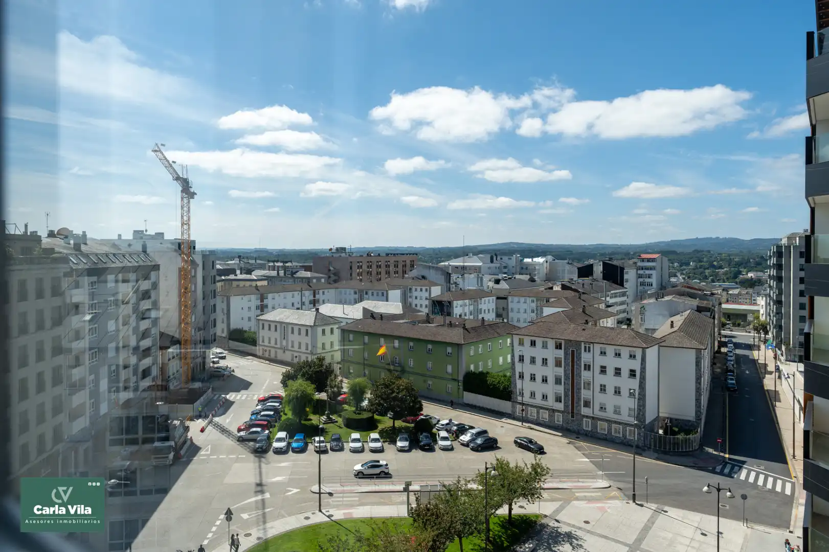 Vista exterior de Pis de lloguer en Lugo amb Calefacció, Parquet i Traster