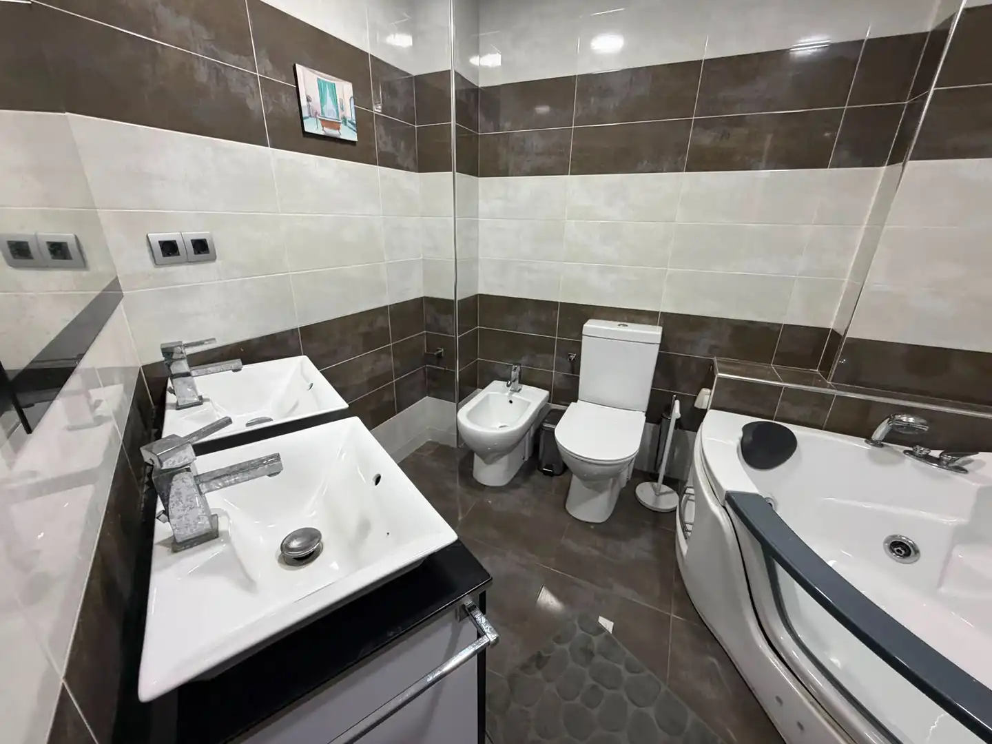 Badezimmer von Wohnung zur Miete in Sueca mit Klimaanlage, Möbliert und Ofen