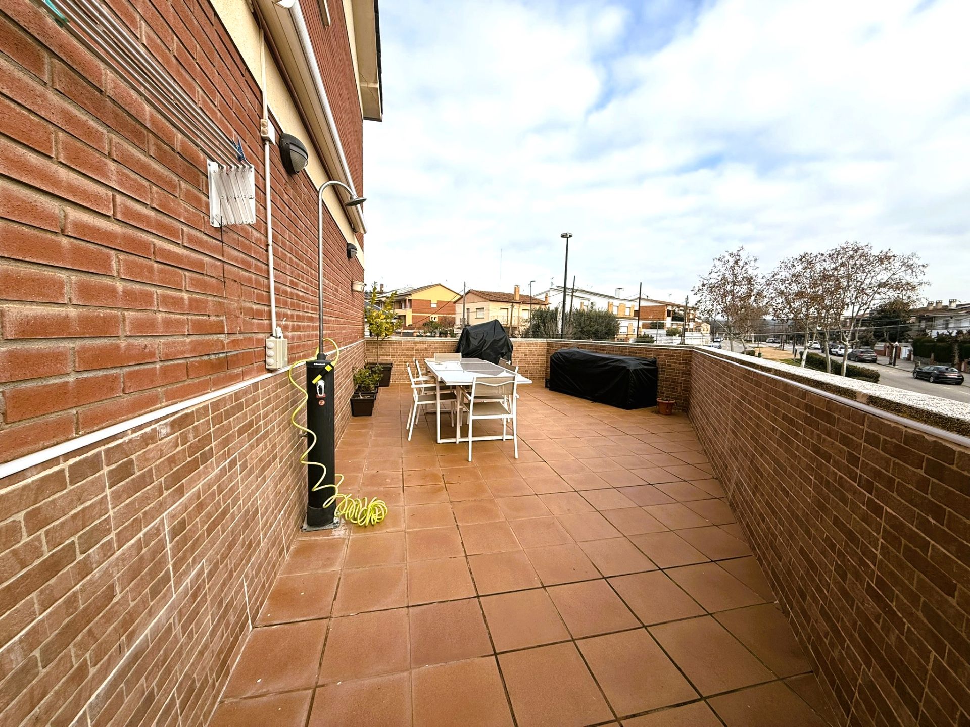 Terrace of Single-family semi-detached for sale in Palau-solità i Plegamans  with Air Conditioner, Heating and Parquet flooring