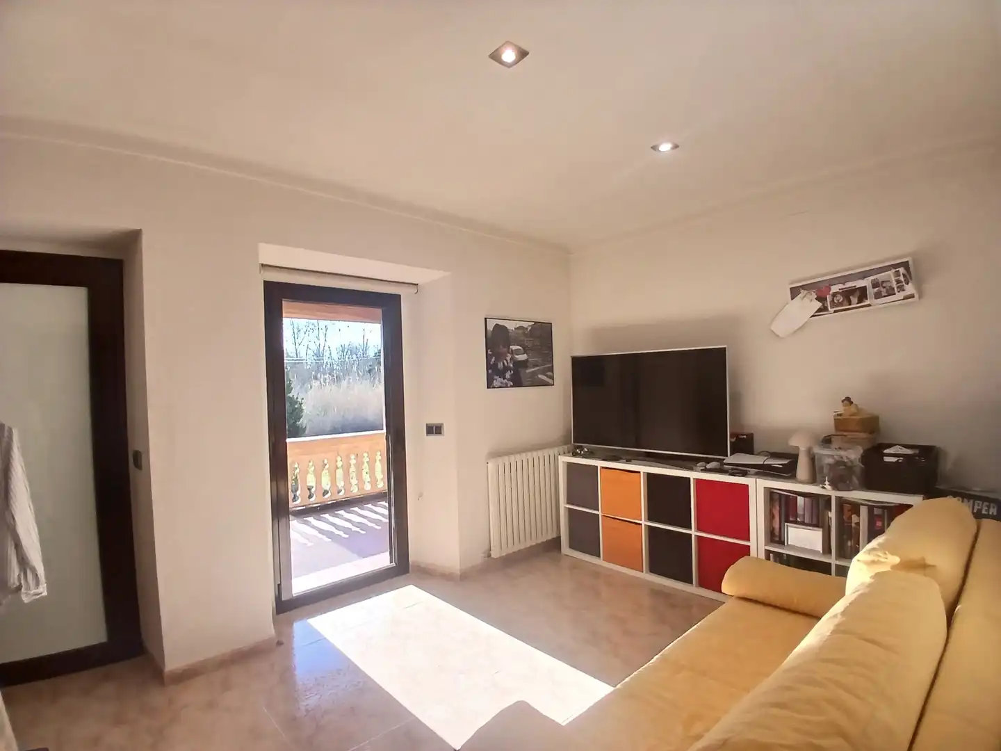 Sala de estar de Finca rústica en venta en Sant Gregori con Calefacción y Terraza