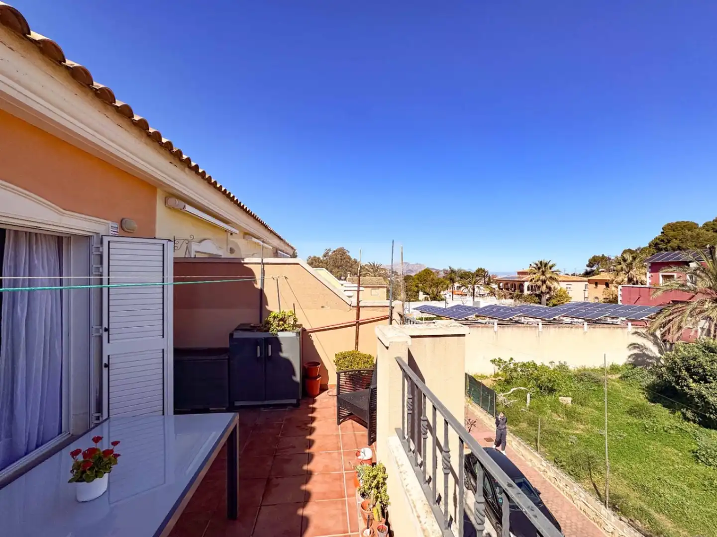 Terrasse von Dachboden zum Verkauf in Dénia mit Klimaanlage und Heizung
