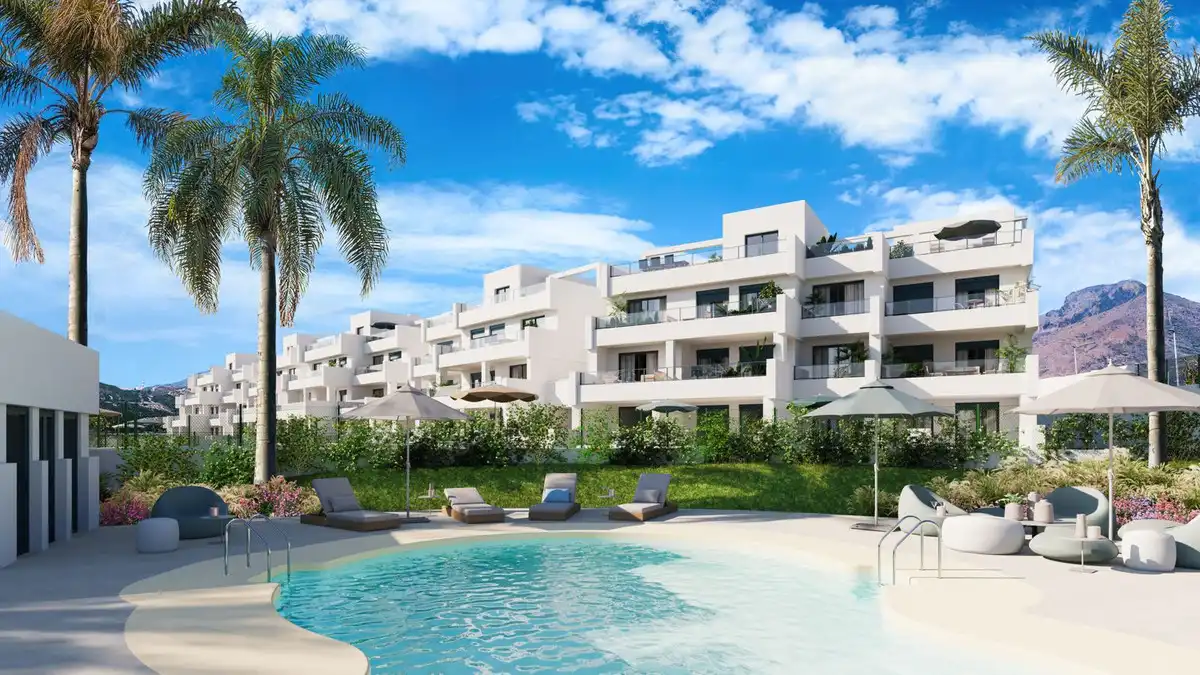 Vista exterior de Ático en venta en Estepona con Aire acondicionado, Jardín privado y Trastero