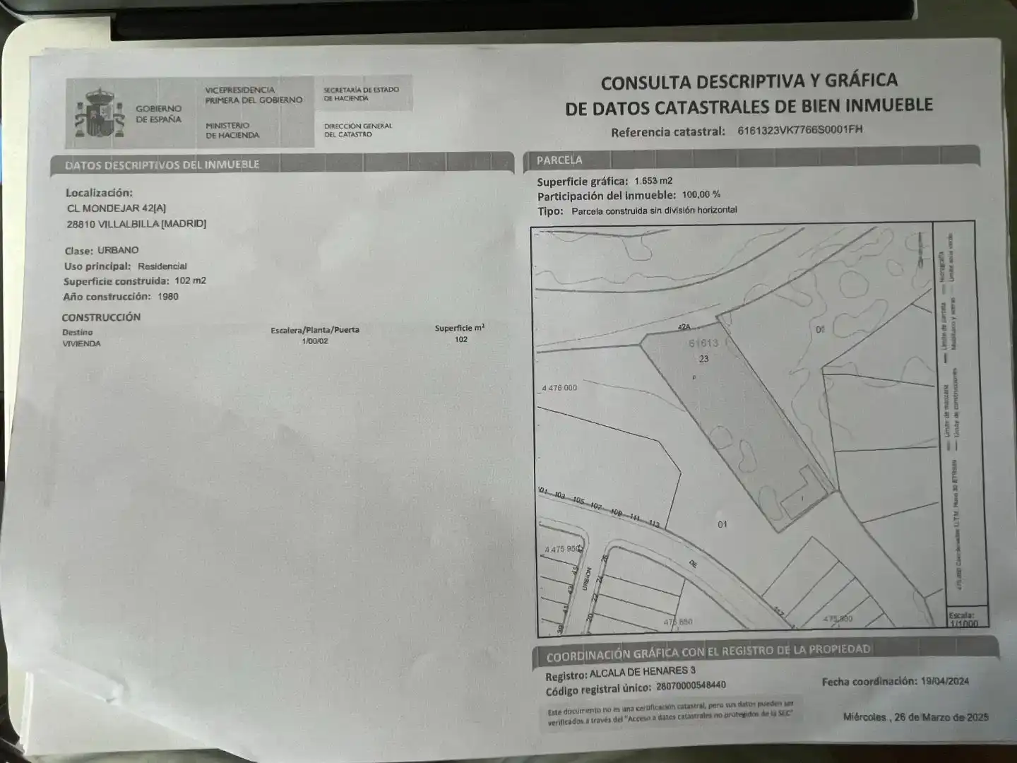 Piso en venta en Villalbilla pueblo