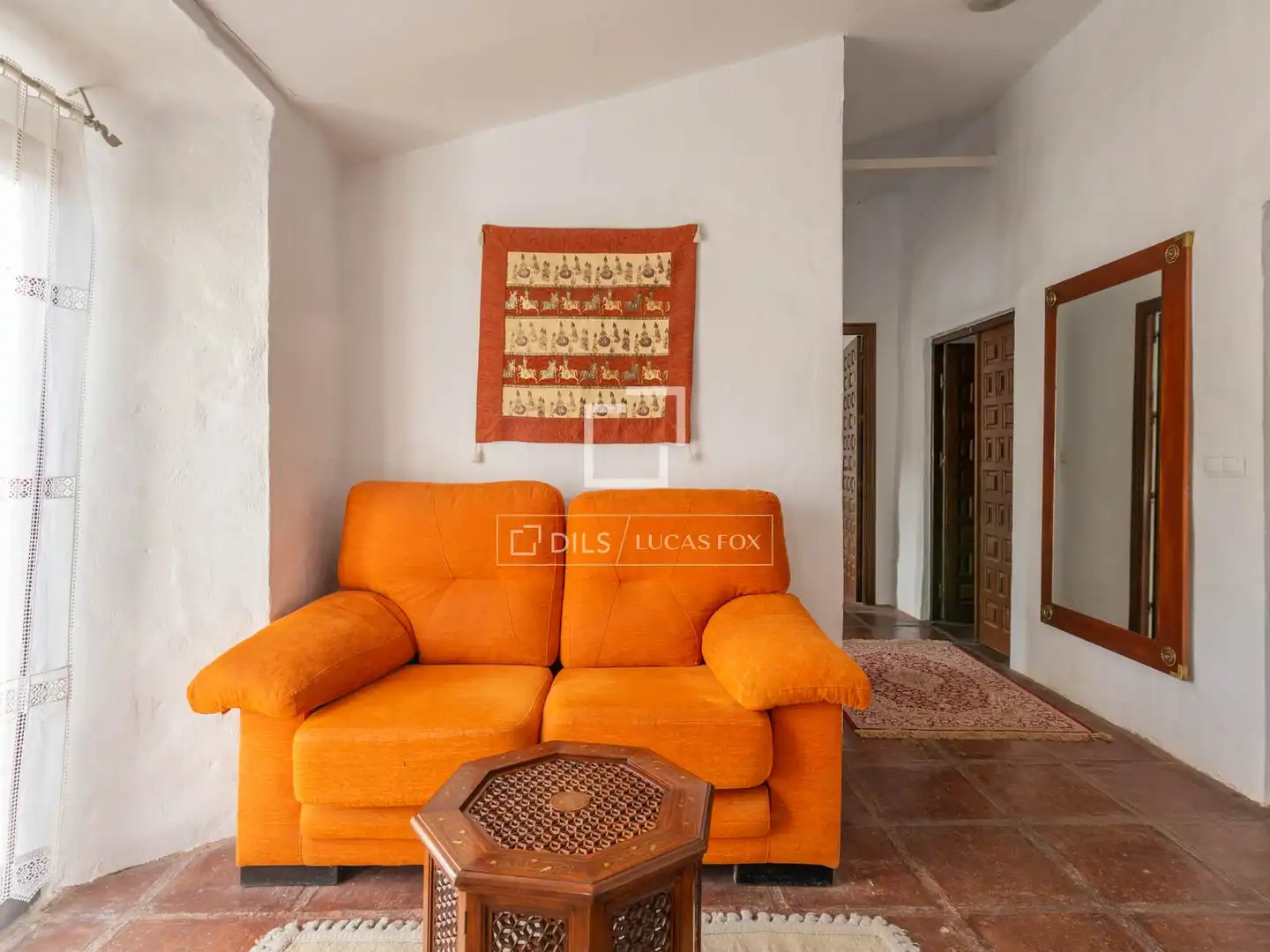 Sala d'estar de Finca rústica en venda en Málaga amb Jardí privat, Terrassa i Piscina