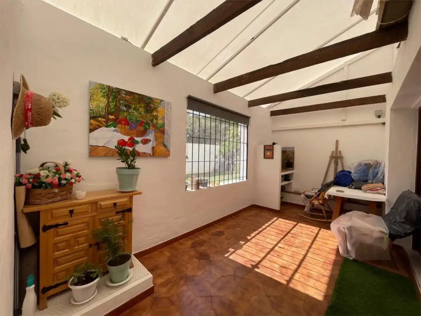 Sala d'estar de Casa o xalet en venda en Eivissa amb Aire condicionat, Jardí privat i Parquet