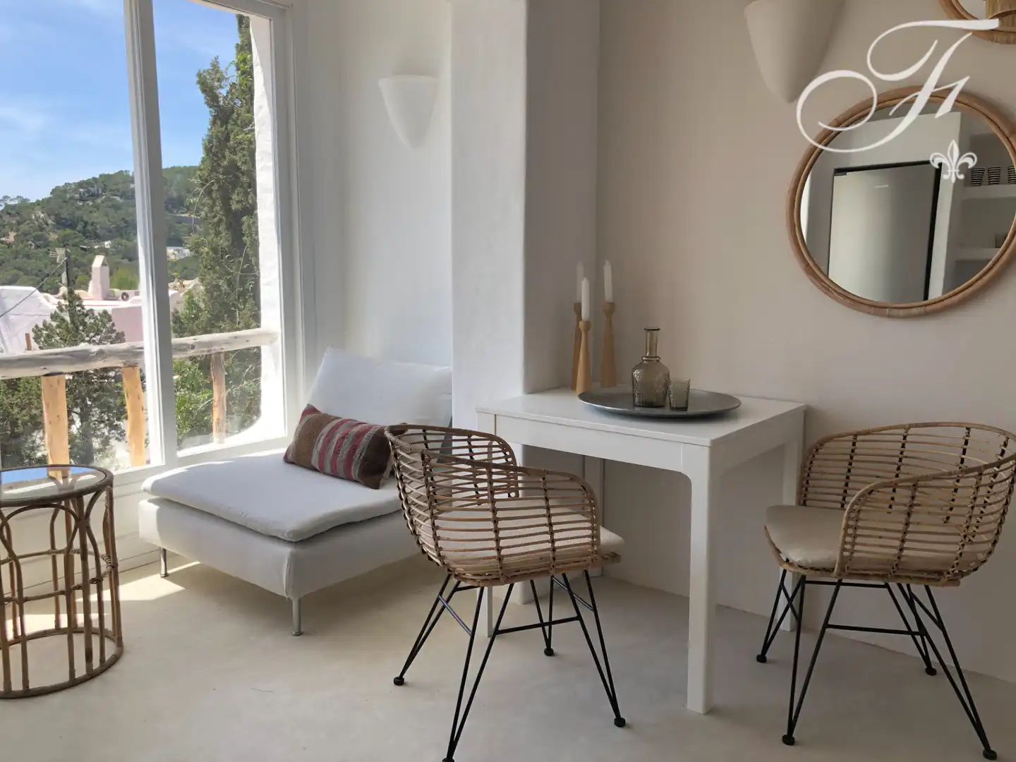 Sala de estar de Apartamento en venta en Sant Josep de sa Talaia con Aire acondicionado, Calefacción y Amueblado