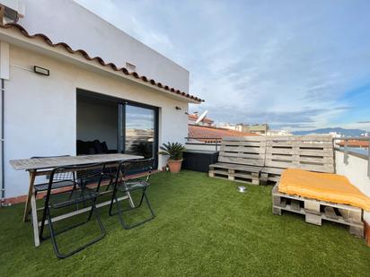 Terrace of Attic to rent in Girona Capital  with Air Conditioner, Heating and Parquet flooring