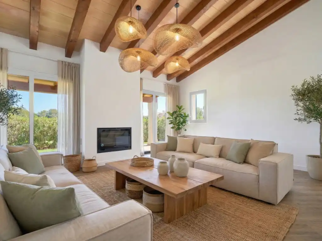Sala de estar de Casa o chalet en venta en Calvià con Aire acondicionado, Calefacción y Jardín privado