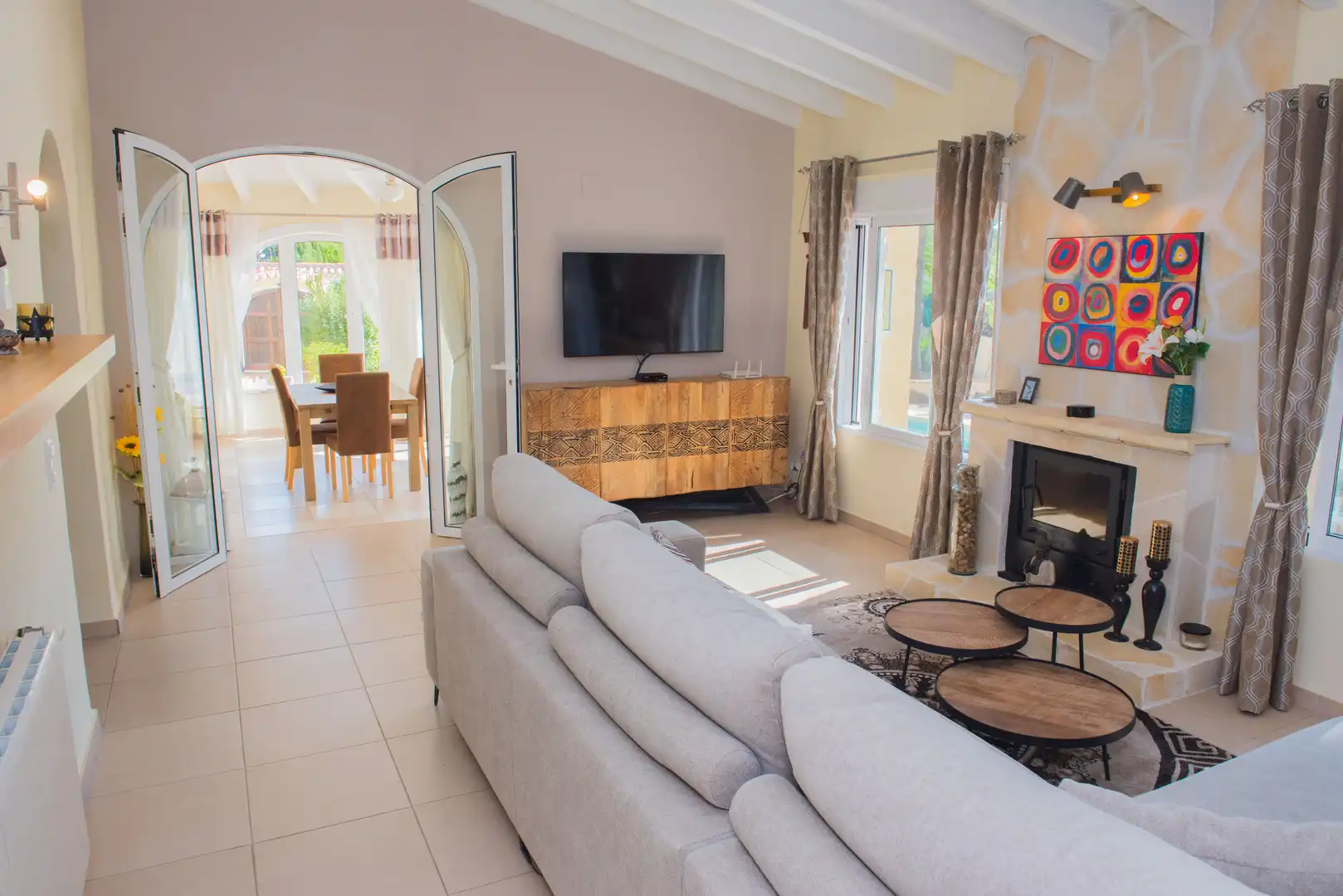 Sala de estar de Casa o chalet en venta en Jávea / Xàbia con Aire acondicionado, Calefacción y Terraza