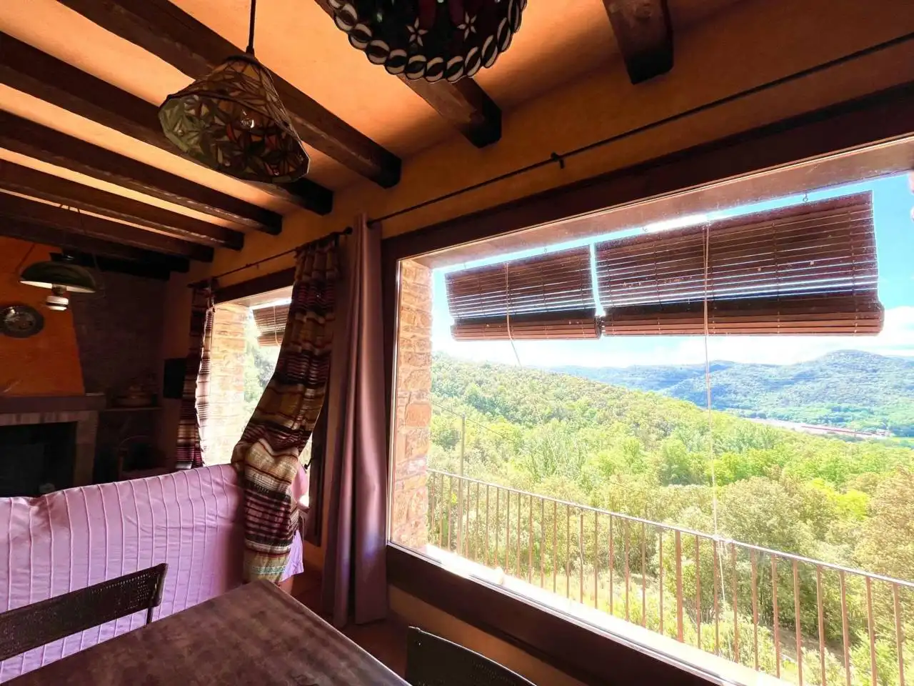 Terraza de Finca rústica en venta en Sant Aniol de Finestres con Calefacción, Jardín privado y Terraza