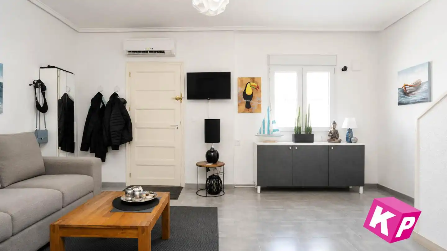 Sala de estar de Casa o chalet en venta en Santa Pola con Aire acondicionado, Terraza y Amueblado