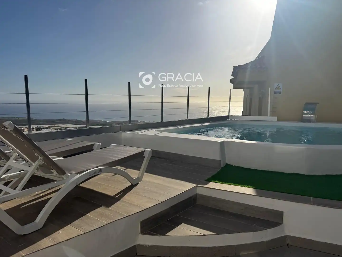 Piscina de Casa adosada en venda en Adeje amb Jardí privat, Terrassa i Traster