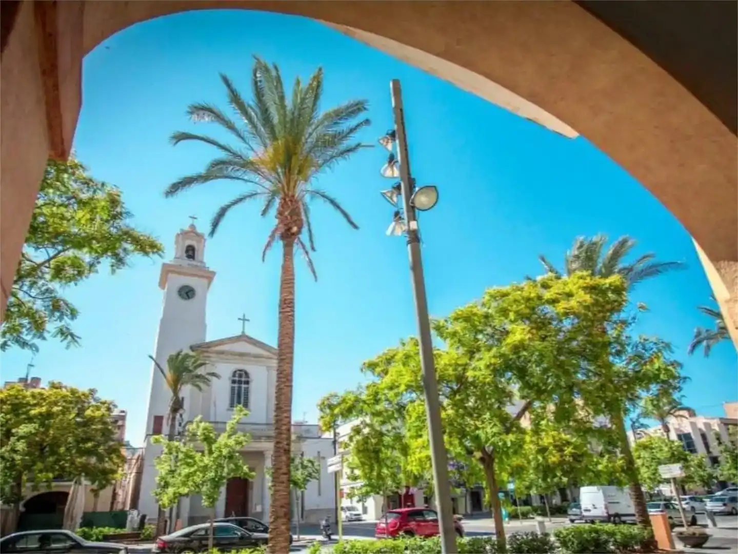 Vista exterior de Apartament de lloguer en Alcanar amb Aire condicionat, Jardí privat i Piscina