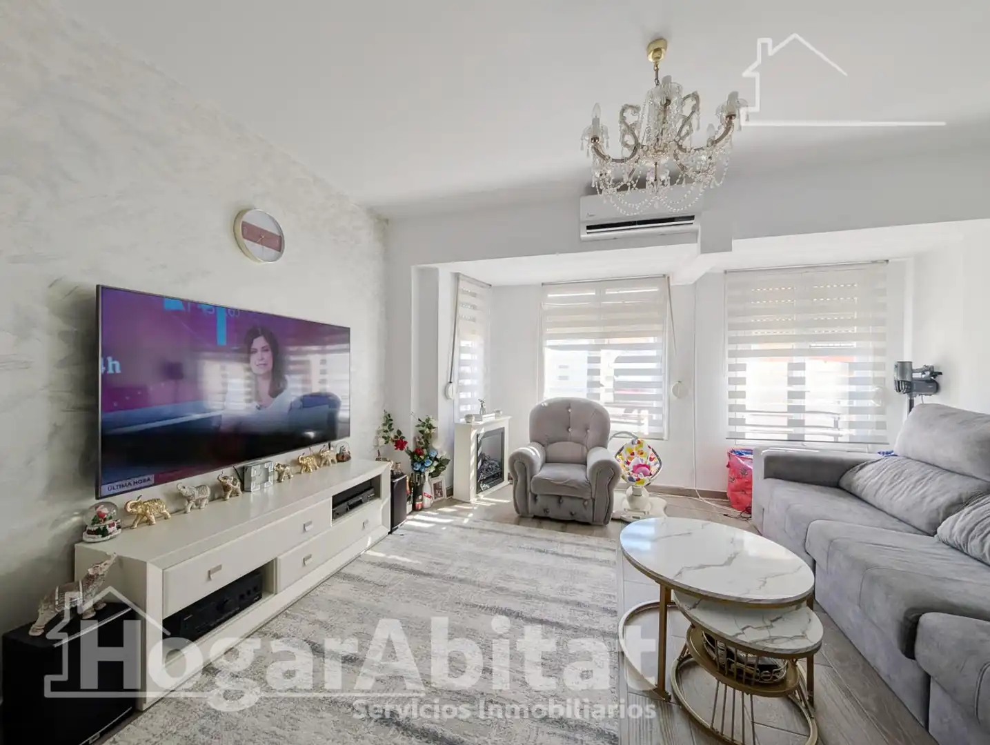 Wohnzimmer von Wohnung zum Verkauf in Santa Pola mit Klimaanlage, Abstellraum und Möbliert