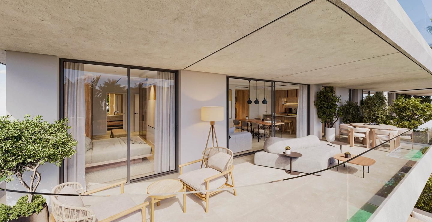 Terrassa de Apartament en venda en Estepona amb Aire condicionat, Calefacció i Jardí privat