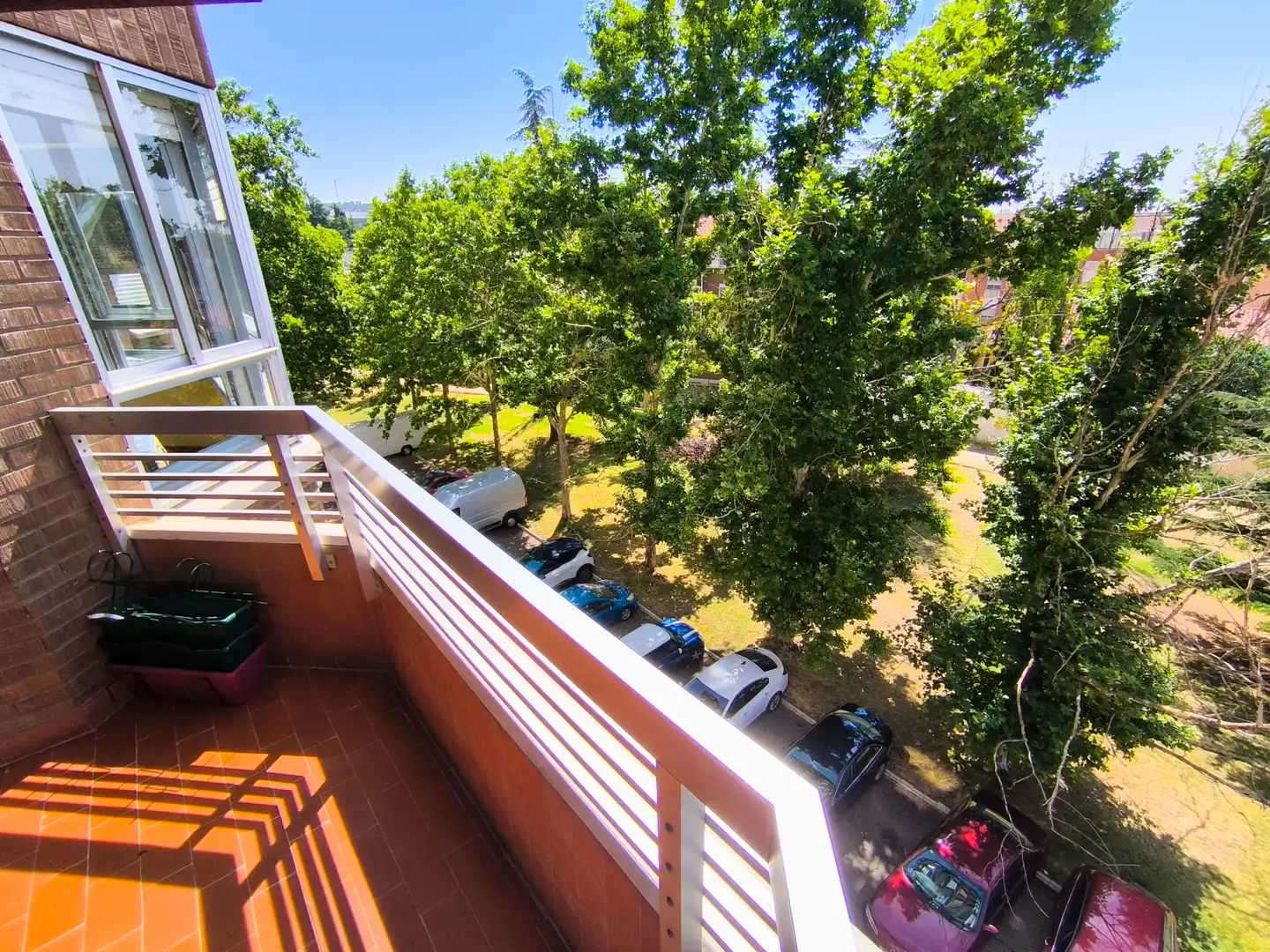 Terraza de Piso de alquiler en Palencia con Calefacción, Parquet y Terraza