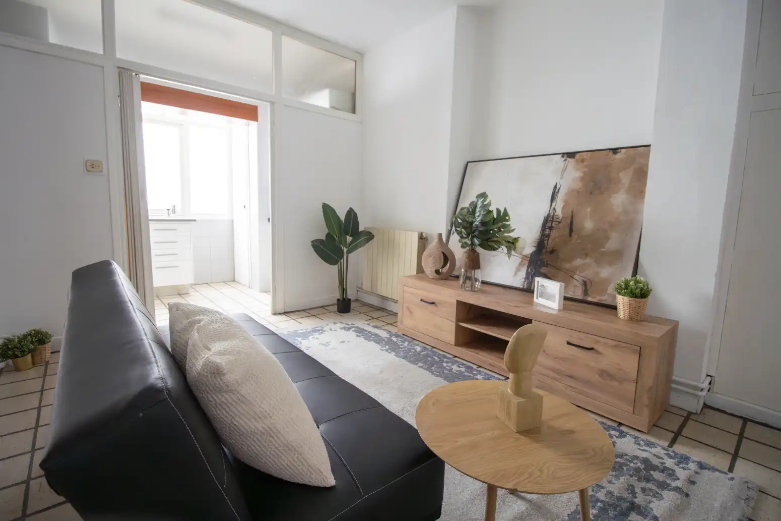 Sala de estar de Piso en venta en  Pamplona / Iruña con Calefacción y Parquet