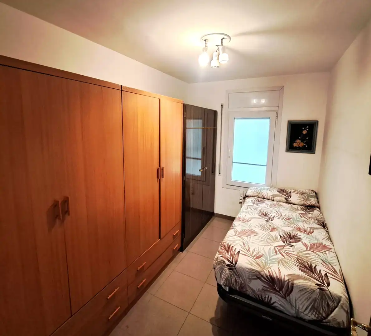 Bedroom of Flat for rent in Terrassa  with Heating, Terrace and Furnished