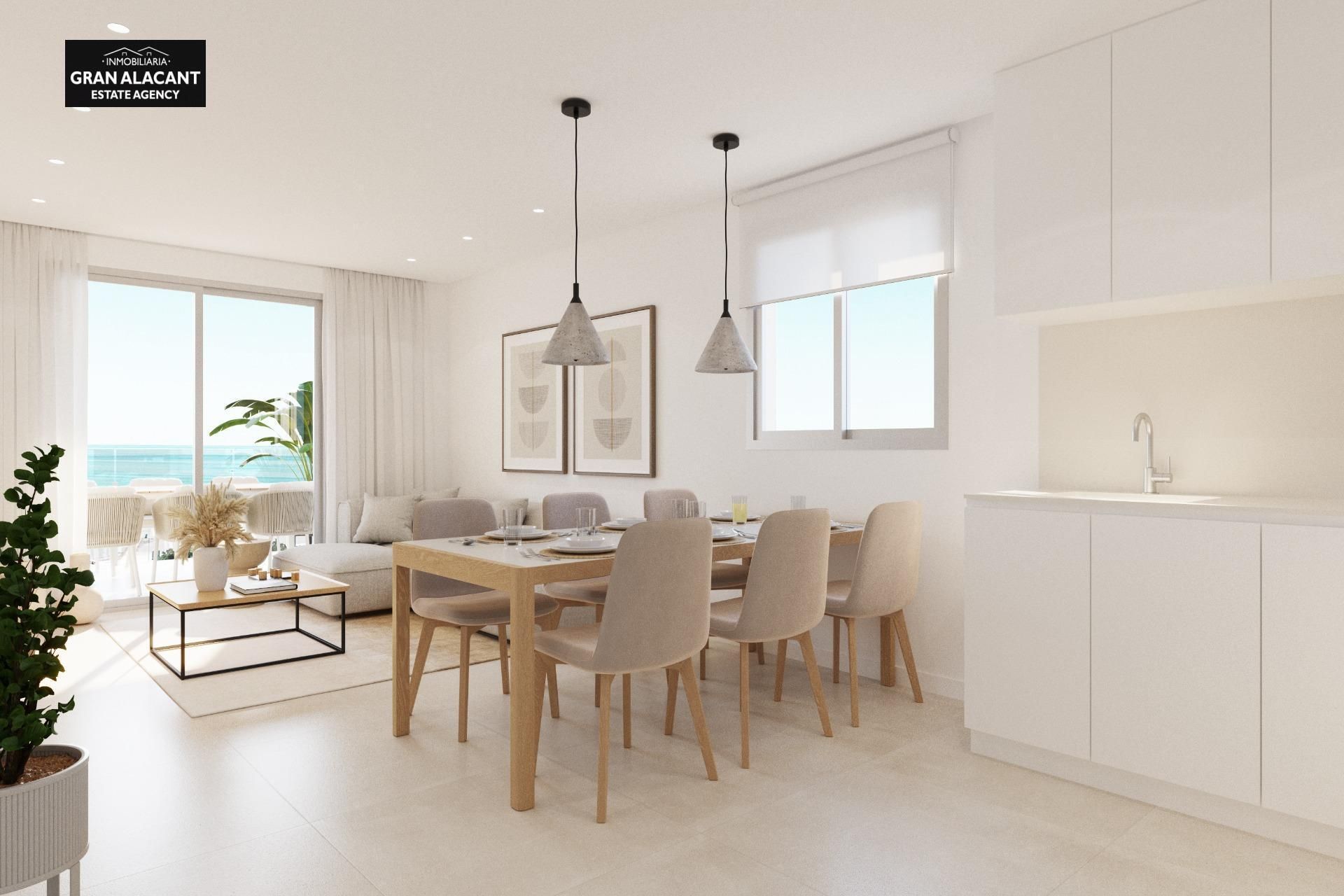 Comedor de Apartamento en venta en Santa Pola con Aire acondicionado, Terraza y Trastero