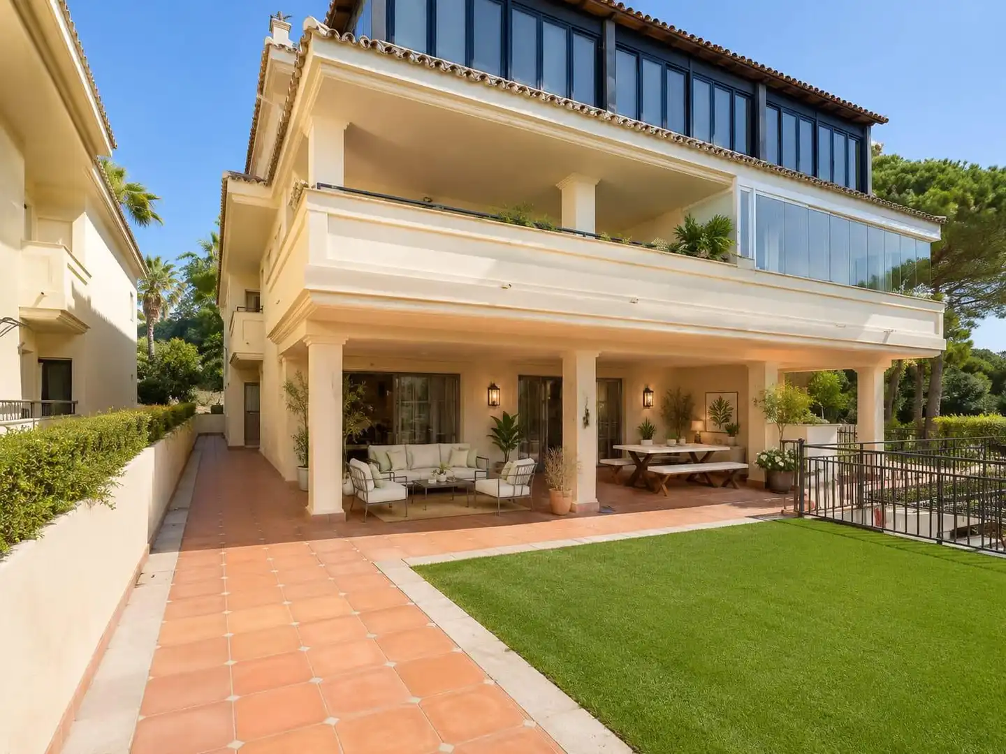 Terrasse von Wohnung zum Verkauf in Marbella mit Heizung, Terrasse und Gemeinschaftspool