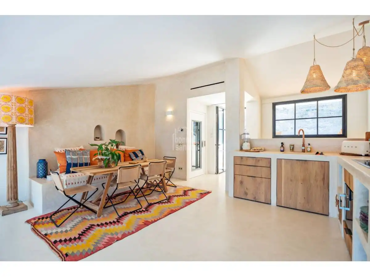 Sala d'estar de Apartament en venda en Maó - Mahón amb Calefacció, Terrassa i Piscina