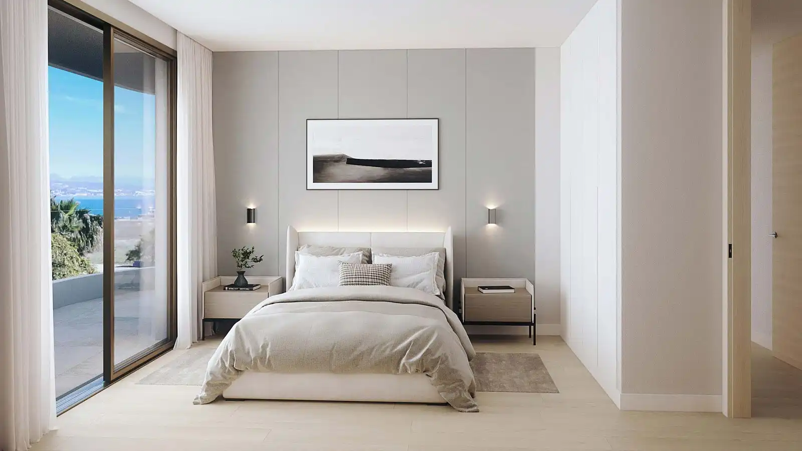 Bedroom of Apartments for sale in Málaga  with Air Conditioner, Terrace and Storage room
