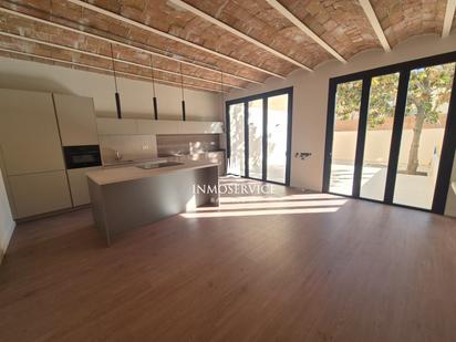 Kitchen of Flat for sale in  Barcelona Capital  with Air Conditioner, Heating and Private garden