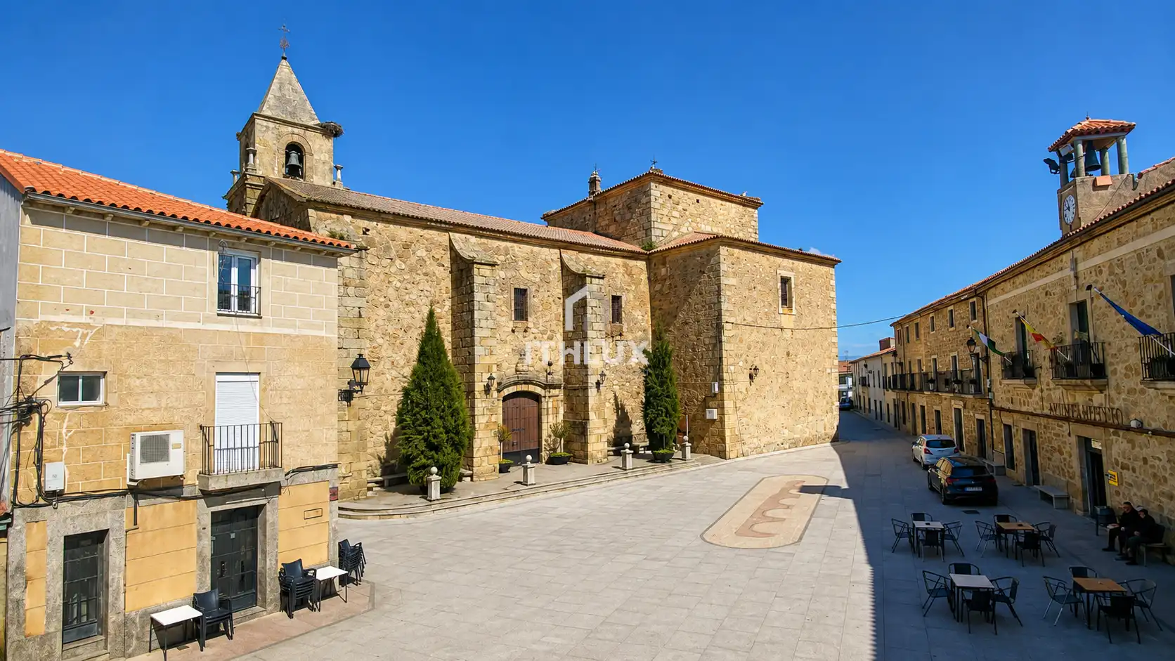 Außenansicht von Einfamilien-Reihenhaus zum Verkauf in Torremocha mit Klimaanlage, Heizung und Terrasse