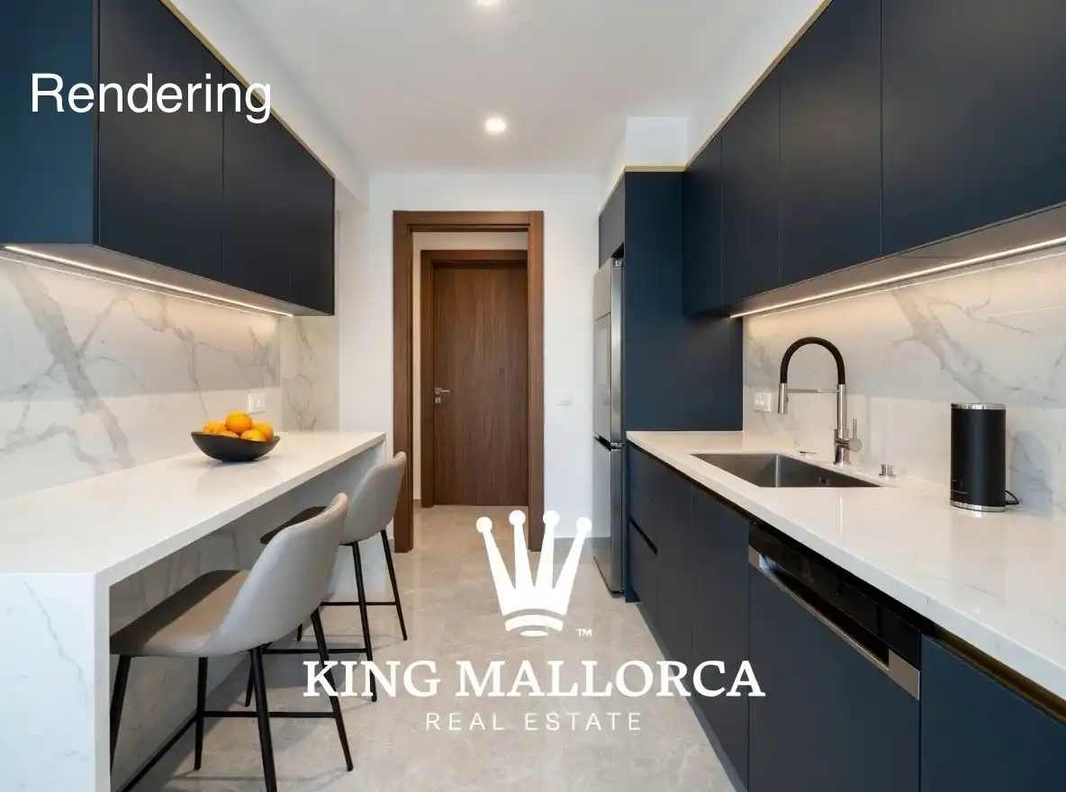 Kitchen of Flat for sale in  Palma de Mallorca  with Air Conditioner, Heating and Terrace