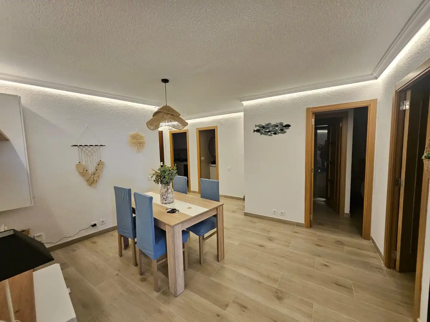 Esszimmer von Wohnungen zur Miete in Cullera mit Klimaanlage, Heizung und Terrasse