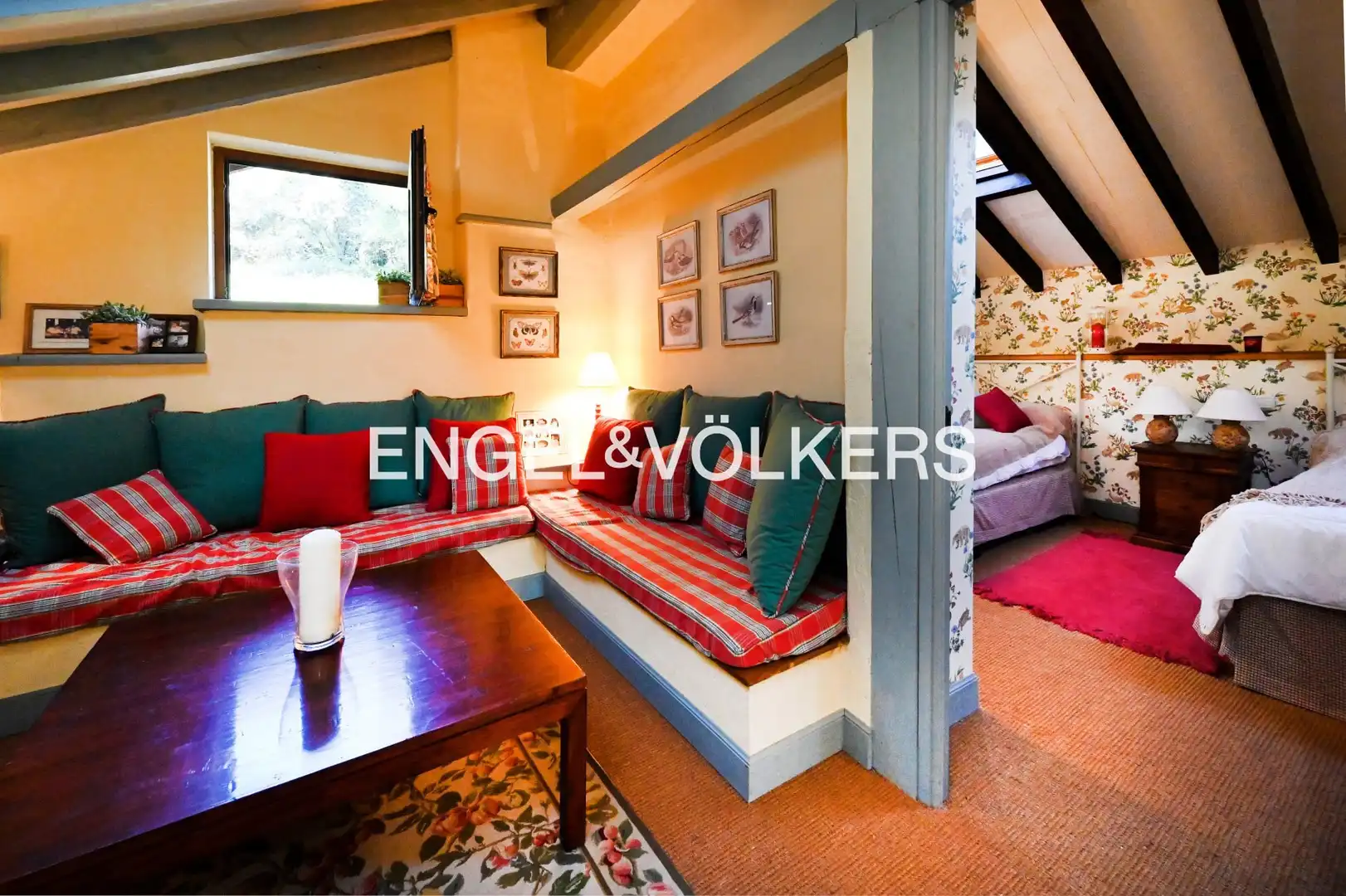 Sala de estar de Finca rústica en venta en Voto con Calefacción, Jardín privado y Terraza