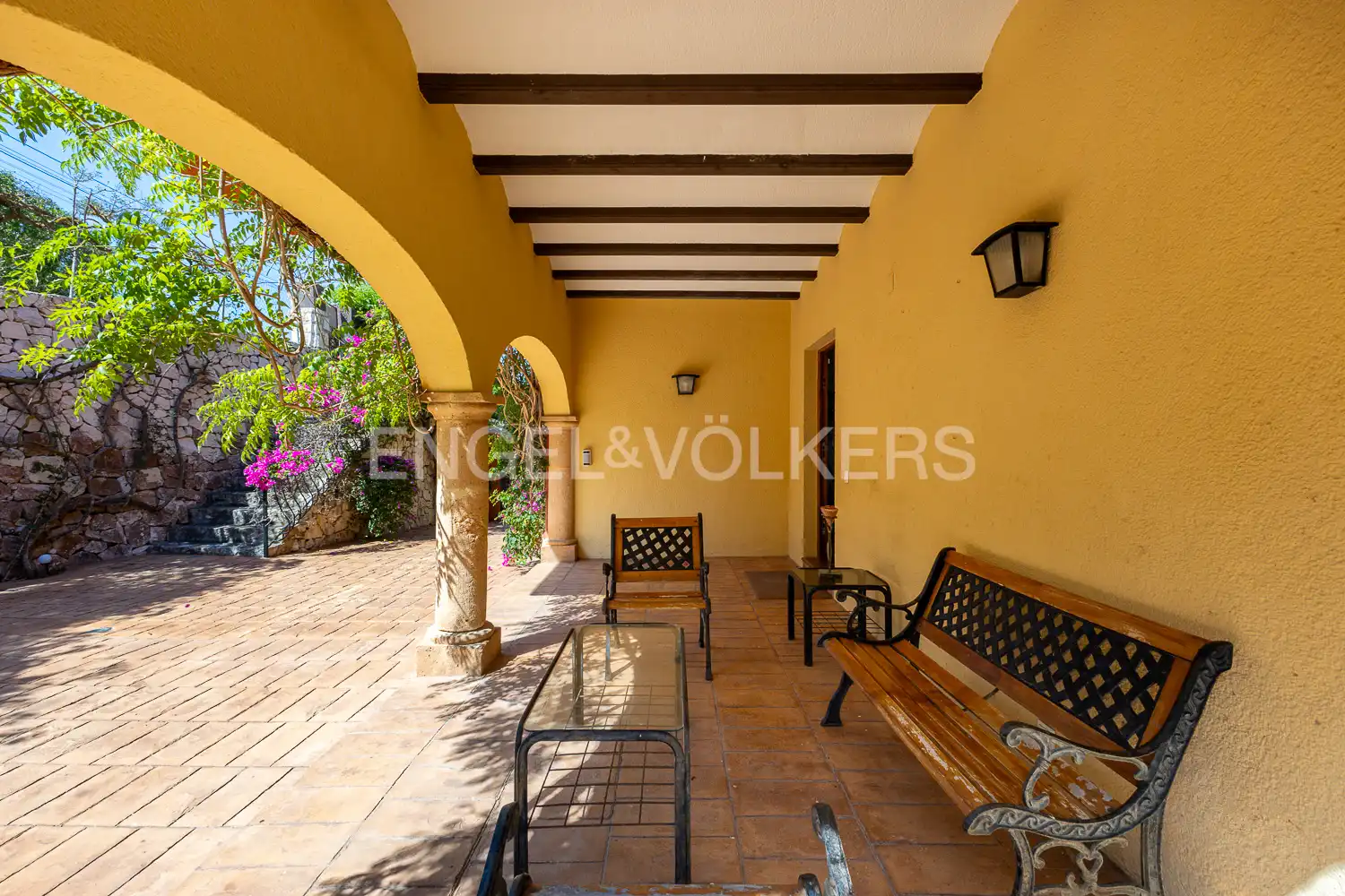Terrasse von Haus oder Chalet zur Miete in Jávea / Xàbia mit Klimaanlage, Heizung und Privatgarten