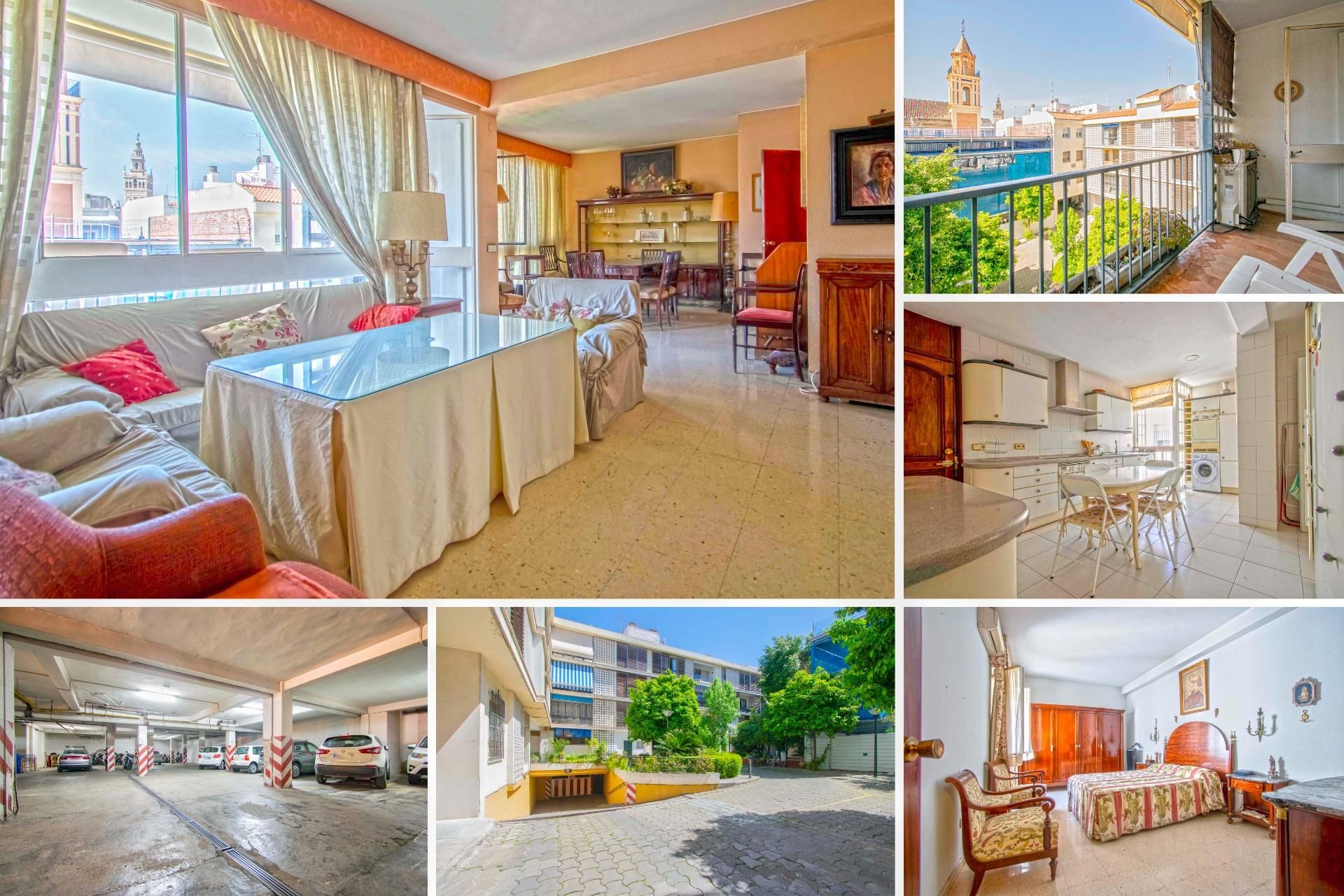 Exterior view of Flat for sale in  Sevilla Capital  with Air Conditioner, Terrace and Storage room