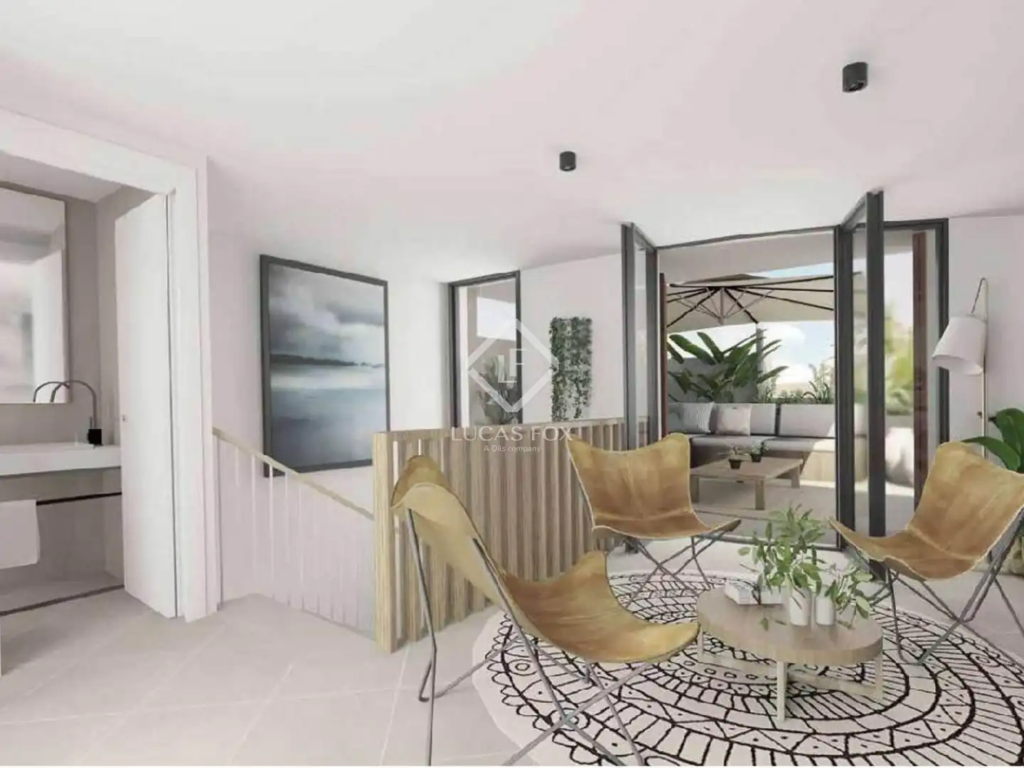 Sala d'estar de Casa o xalet en venda en Ciutadella de Menorca amb Aire condicionat, Jardí privat i Terrassa