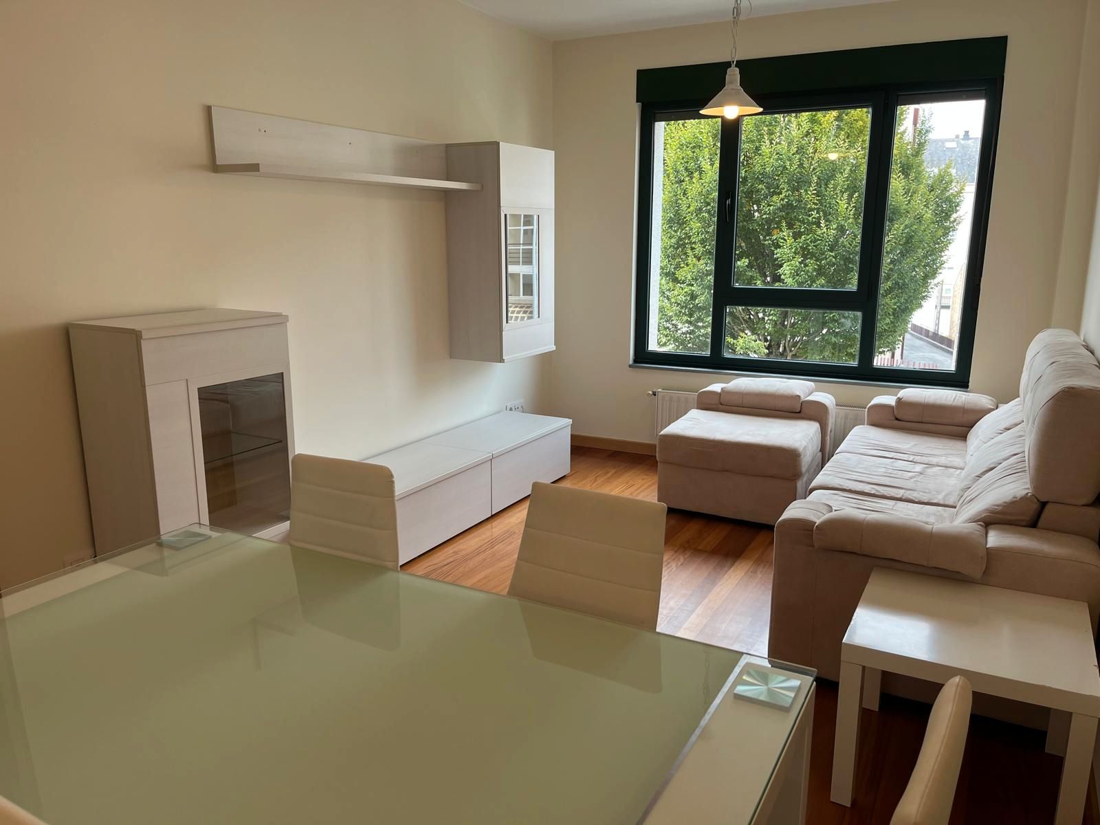 Sala d'estar de Apartament de lloguer en Lugo Capital amb Calefacció i Moblat