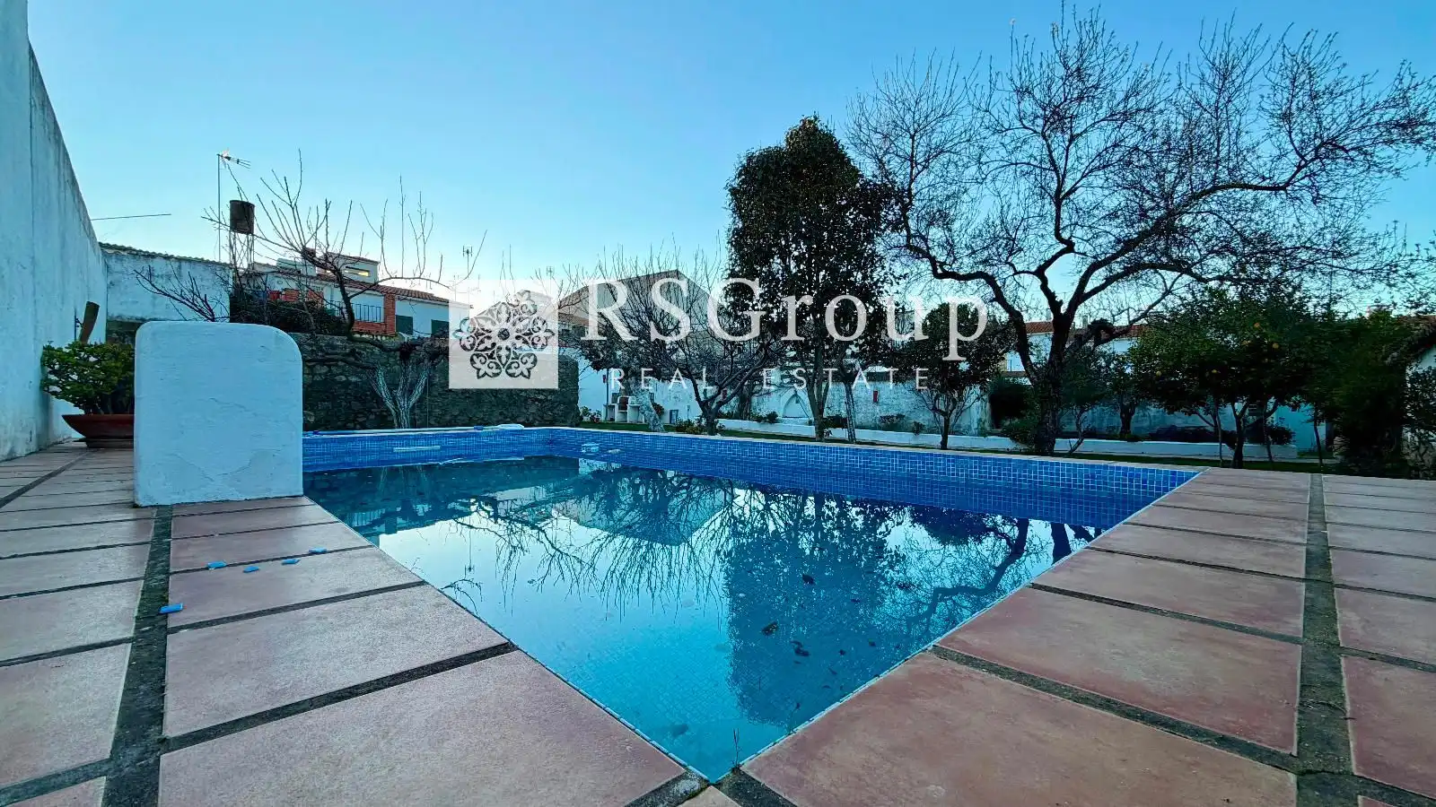 Piscina de Casa o chalet en venta en Santa Olalla del Cala con Aire acondicionado, Jardín privado y Terraza