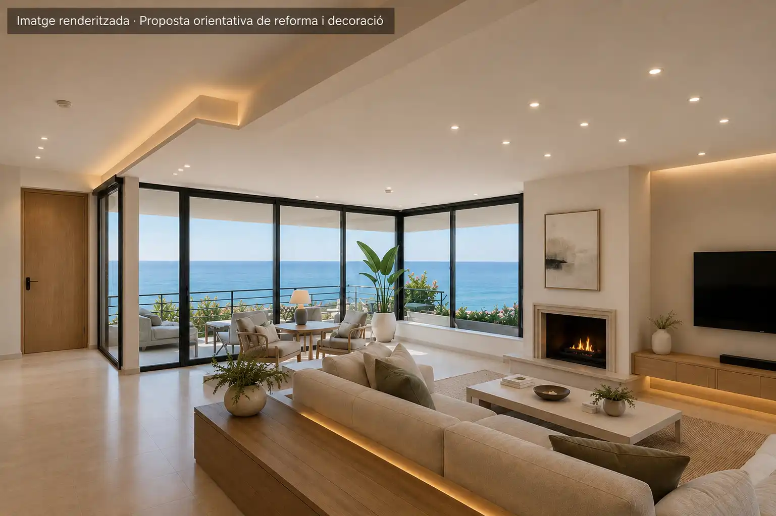 Living room of Houses for sale in Sitges  with Air Conditioner, Heating and Private garden