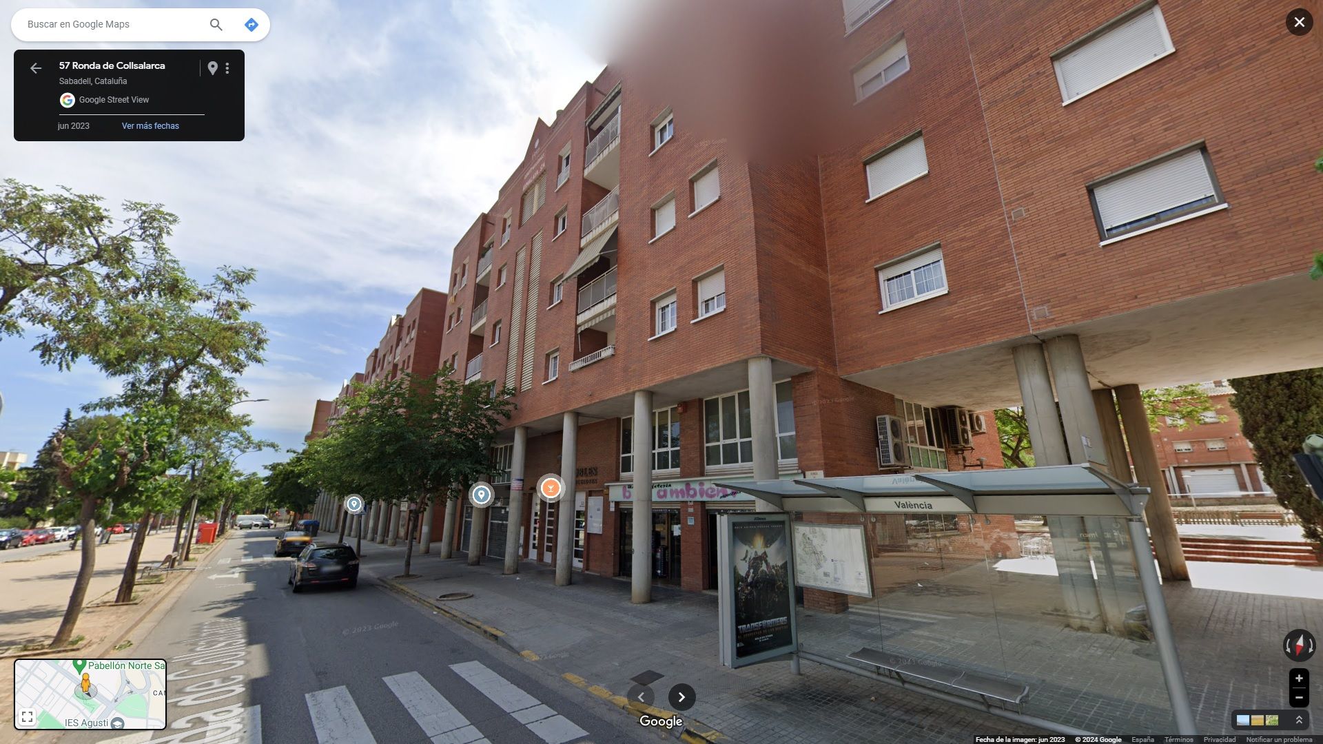 Vista exterior de Garatge en venda en Sabadell
