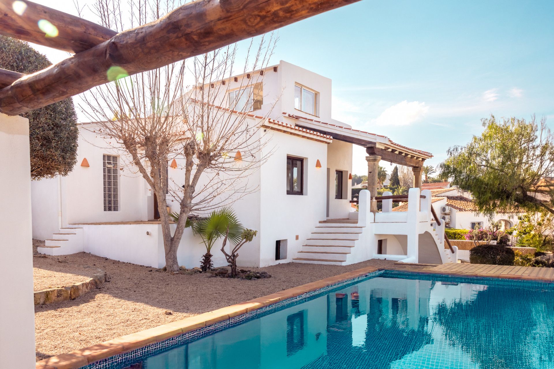 Vista exterior de Casa o xalet en venda en Jávea / Xàbia amb Aire condicionat, Calefacció i Jardí privat