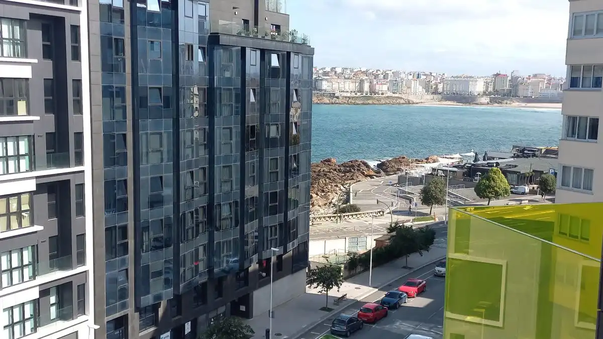Exterior view of Flat for sale in A Coruña Capital   with Heating, Terrace and Storage room