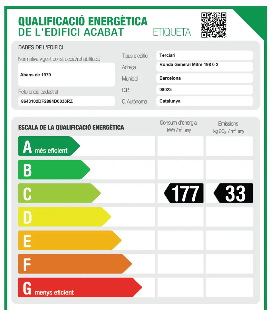 Garten von Geschaftsraum zur Miete in Barcelona mit Klimaanlage und Alarm