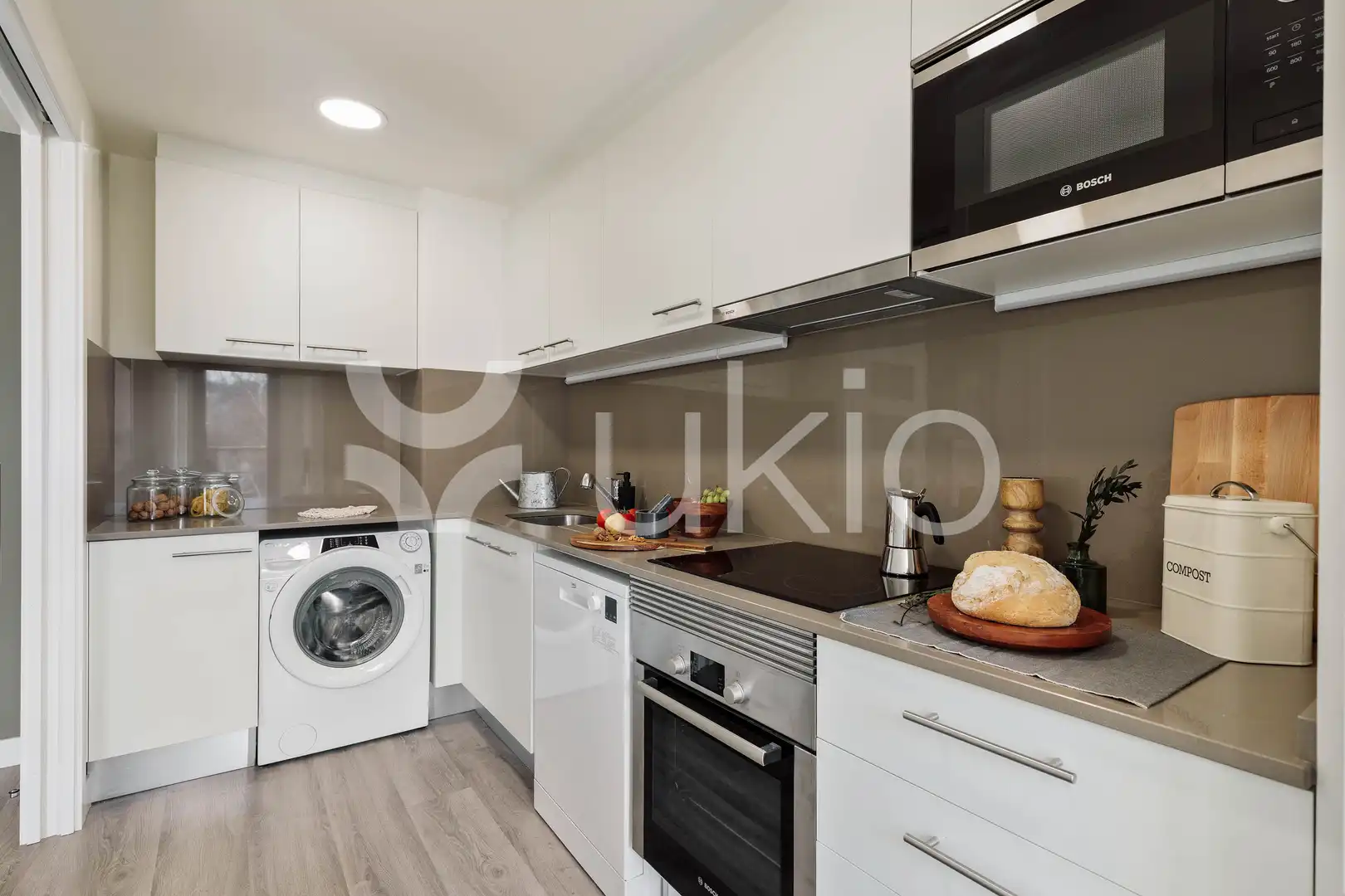 Kitchen of Apartments for rent in Barcelona  with Air Conditioner, Heating and Terrace