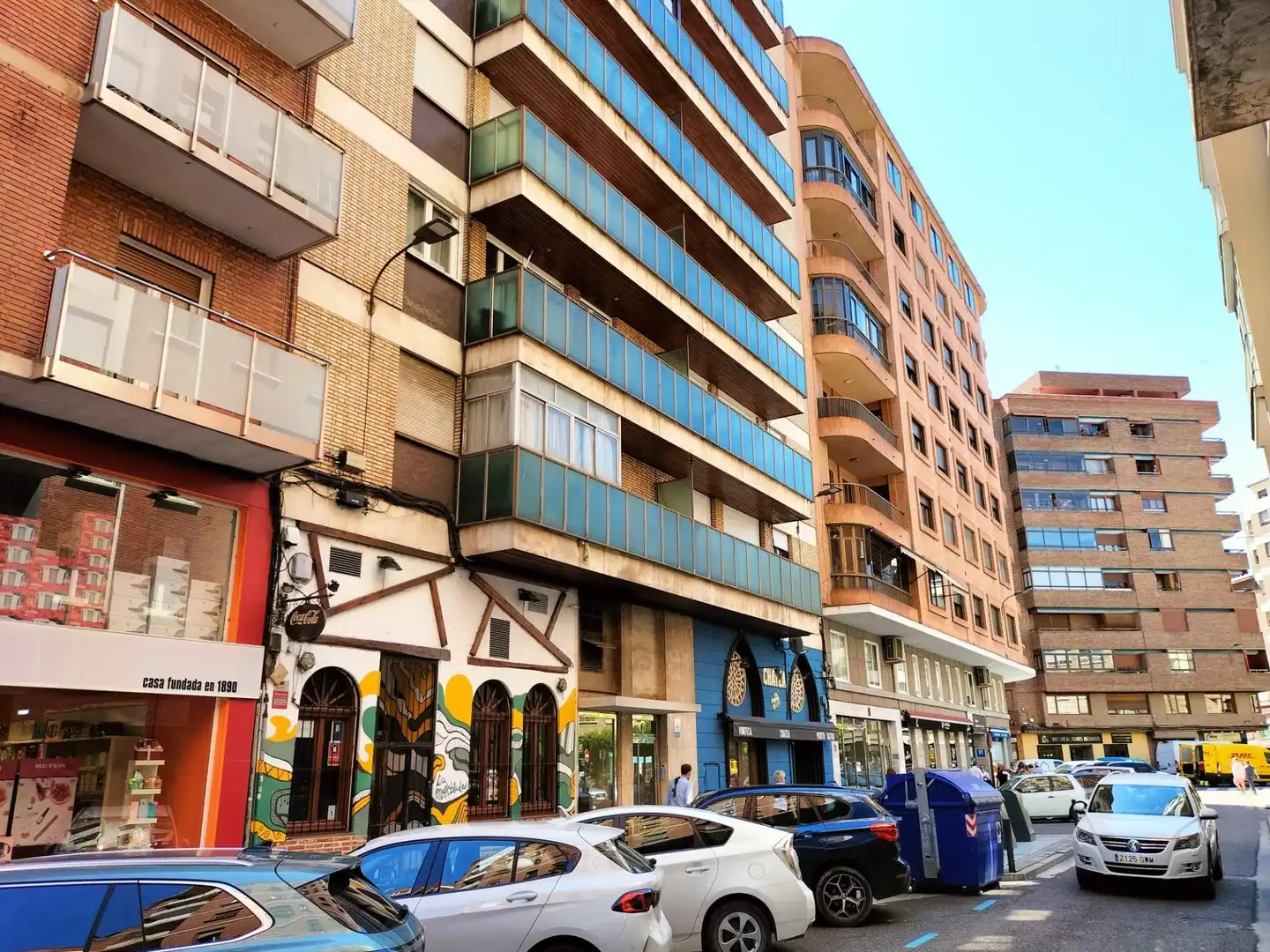 Exterior view of Flat for sale in Palencia  with Heating, Private garden and Parquet flooring