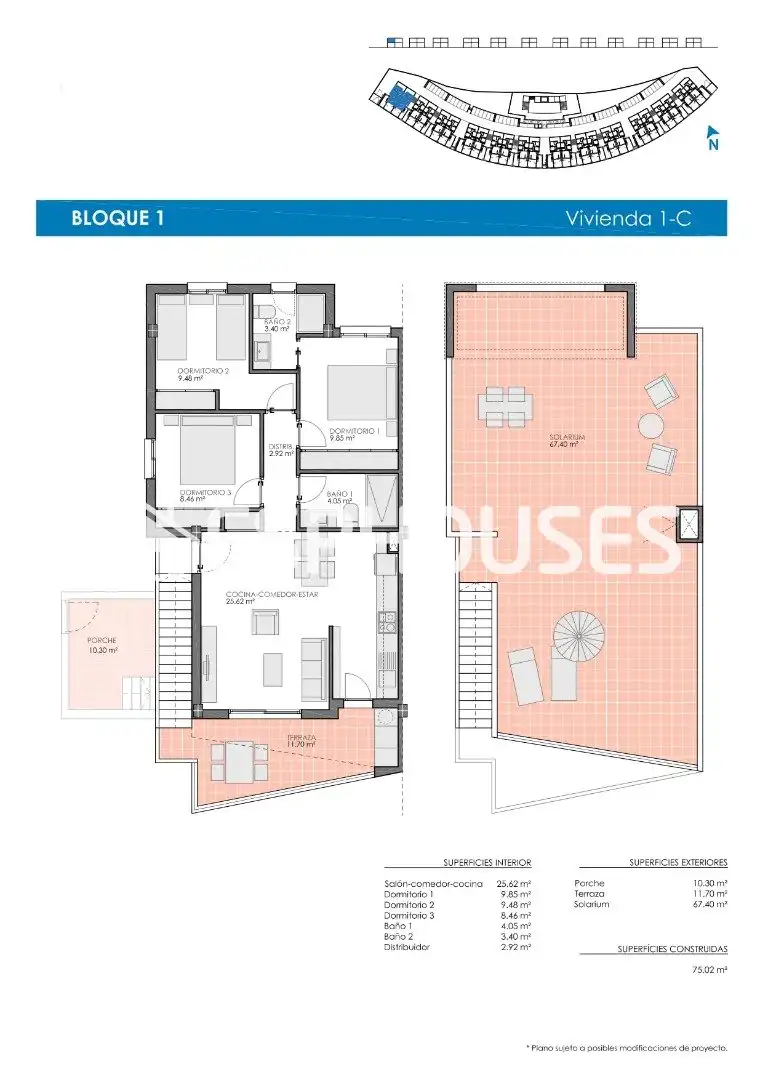 Penthouse with terrace for sale in El Pinar de Campoverde, imagen 10