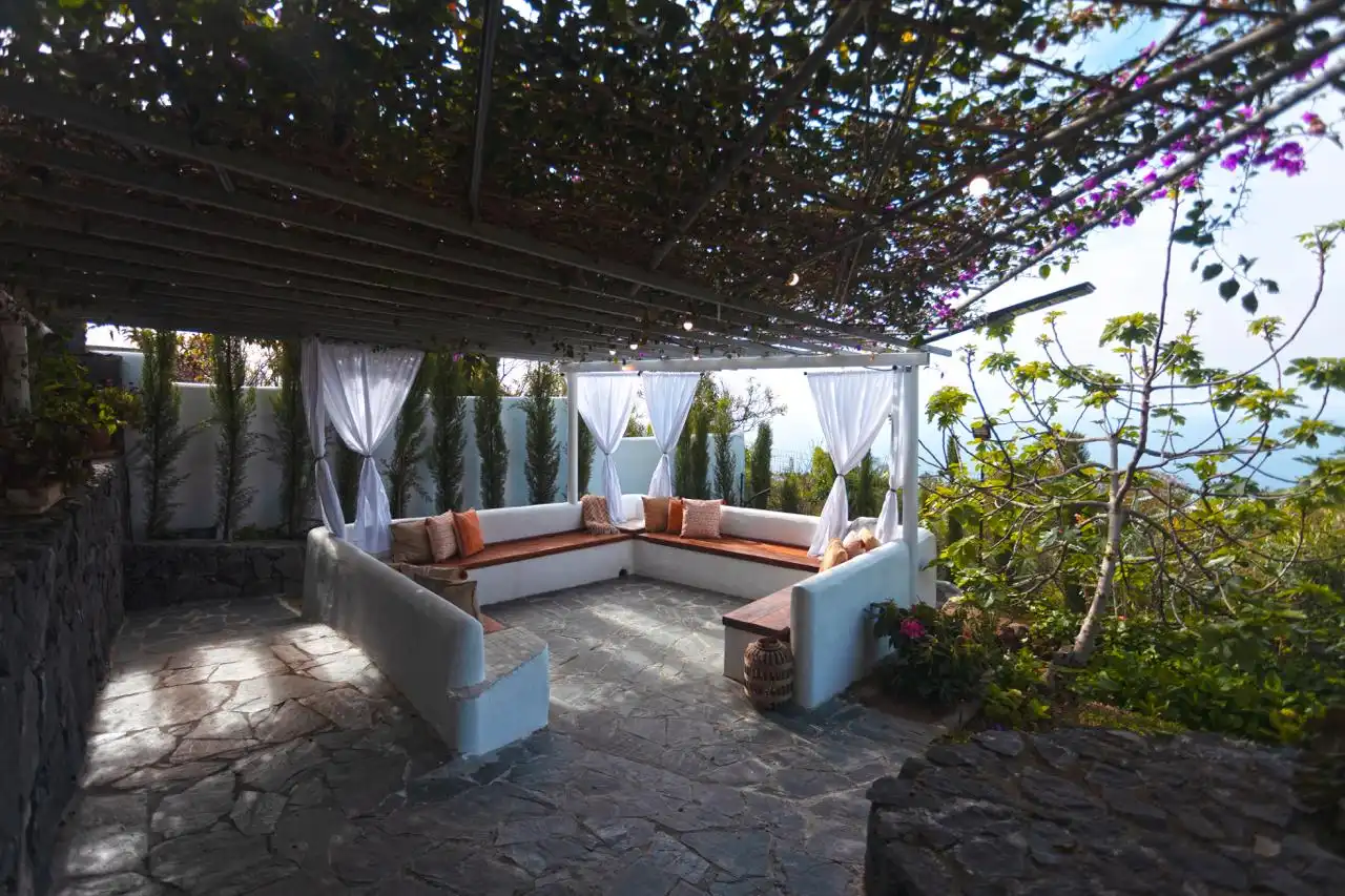 Terrassa de Casa o xalet de lloguer en Icod de los Vinos amb Jardí privat, Terrassa i Piscina
