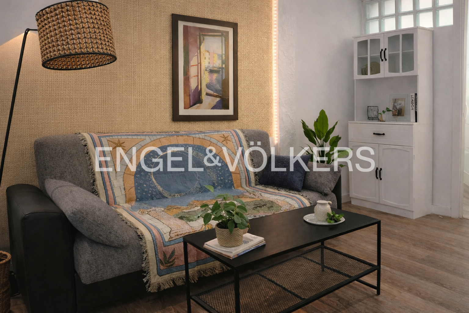 Sala de estar de Piso de alquiler en  Valencia Capital con Aire acondicionado, Calefacción y Parquet