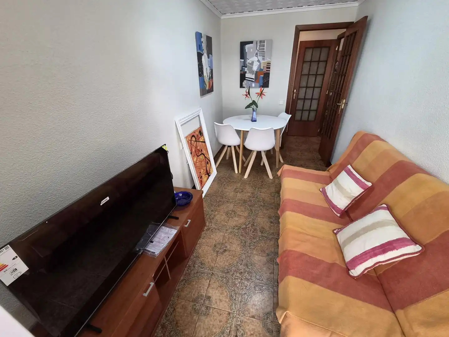 Living room of Flat for rent in Castellón de la Plana / Castelló de la Plana  with Furnished and Balcony