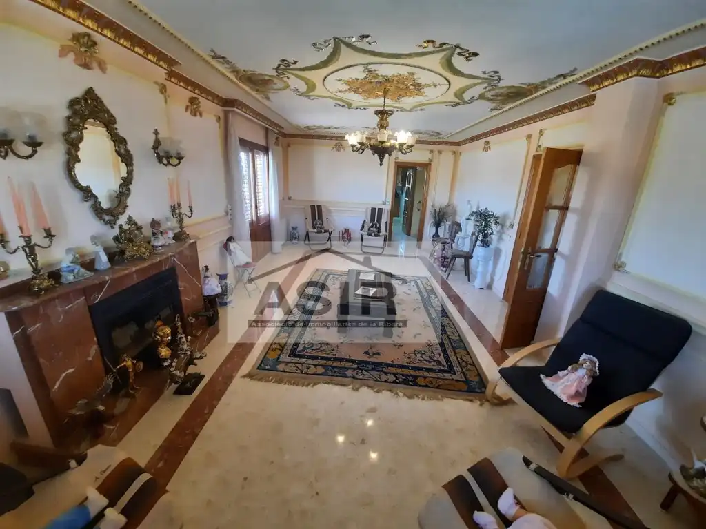 Sala d'estar de Casa o xalet en venda en Albalat de la Ribera amb Aire condicionat, Calefacció i Jardí privat