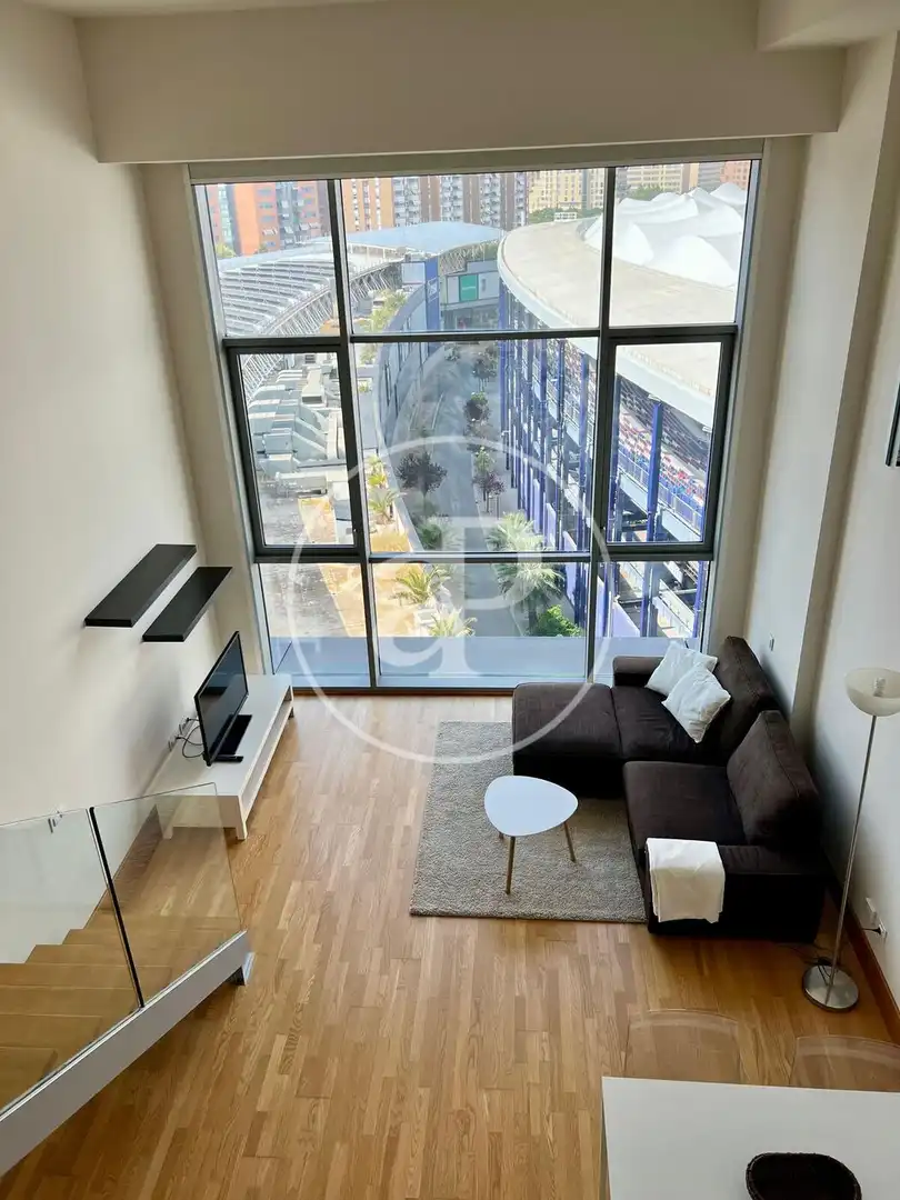 Sala de estar de Loft de alquiler en Valencia con Aire acondicionado y Amueblado